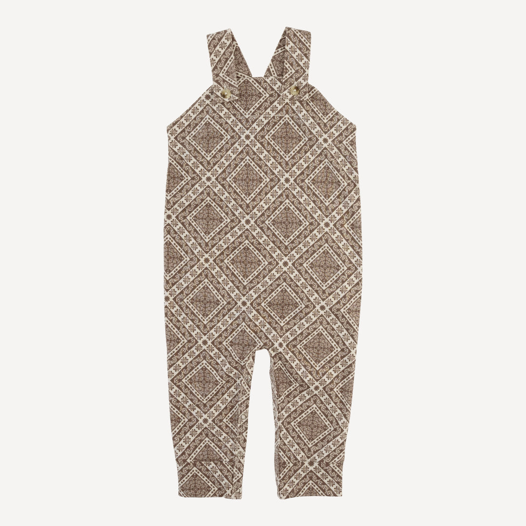 country cuffed jumpsuit | stone bandana | organic cotton jersey
