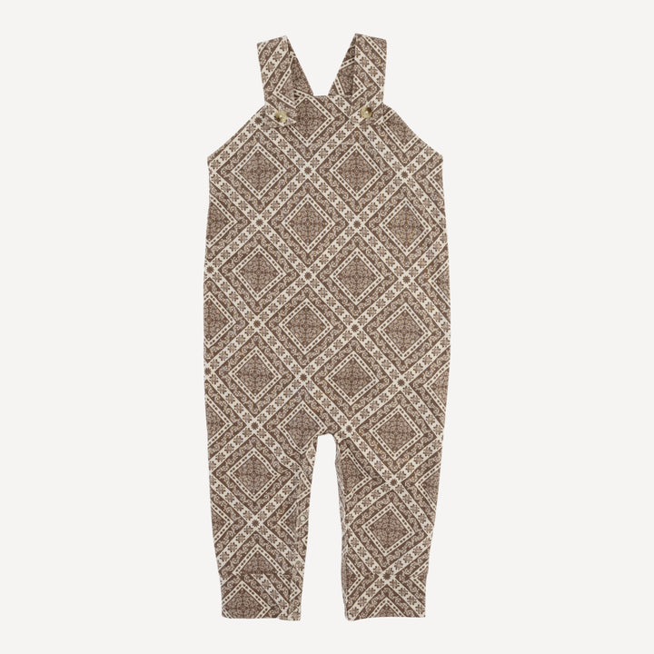 country cuffed jumpsuit | stone bandana | organic cotton jersey