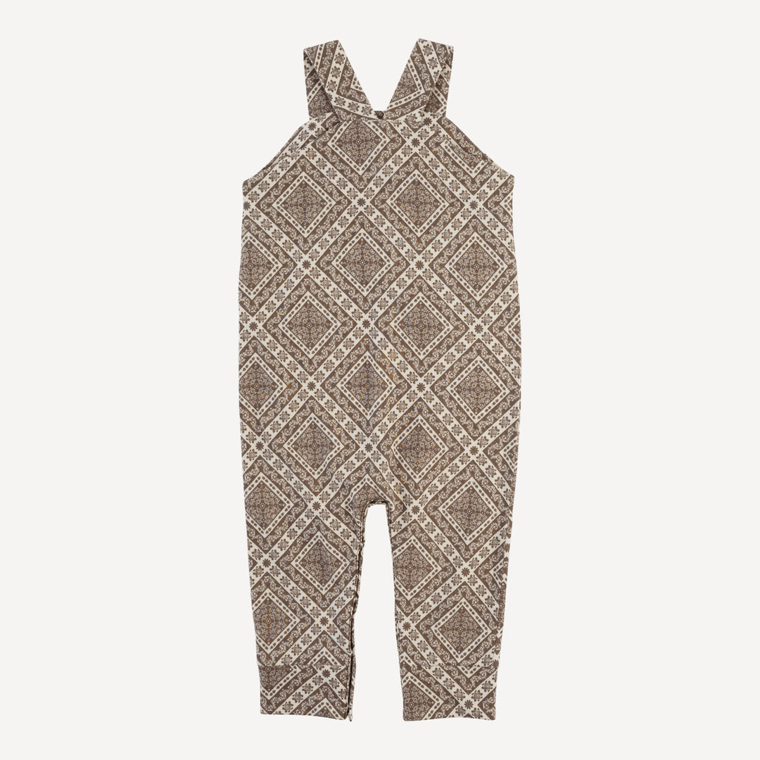 country cuffed jumpsuit | stone bandana | organic cotton jersey