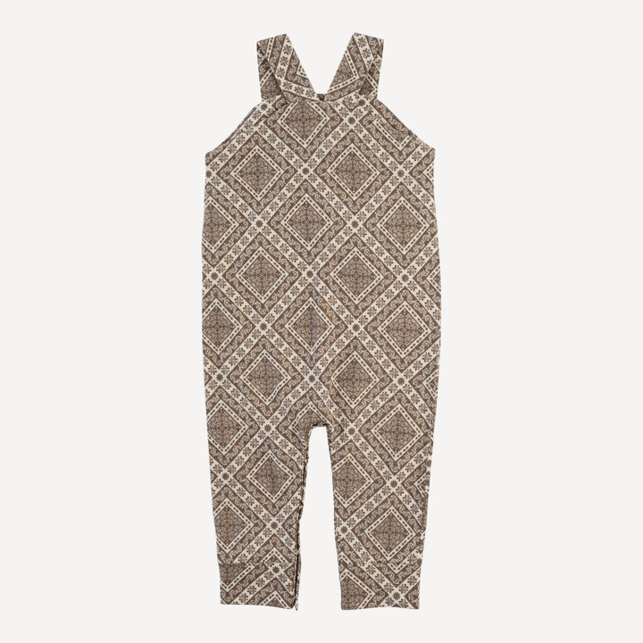 country cuffed jumpsuit | stone bandana | organic cotton jersey