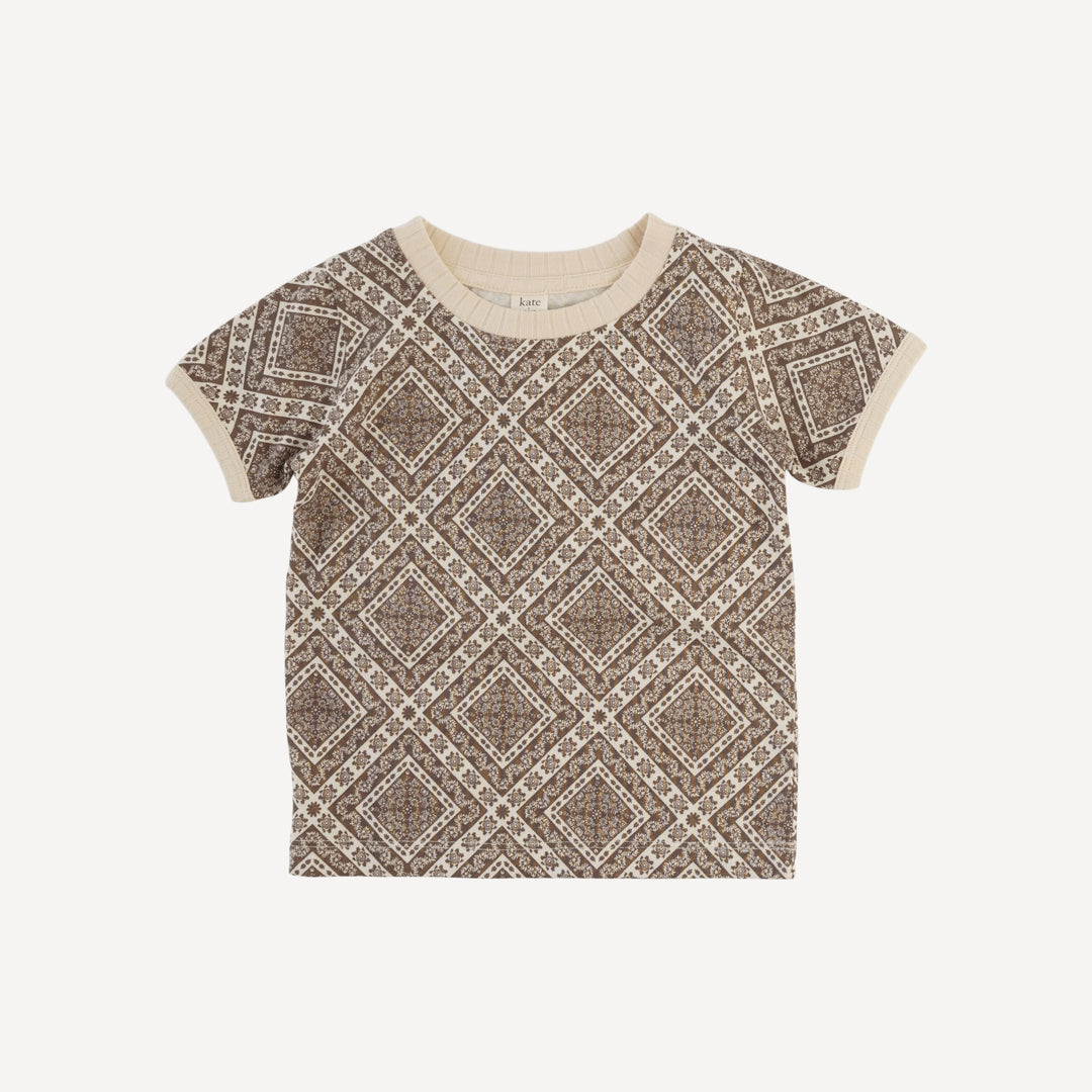 ringer short set | stone bandana | organic cotton jersey