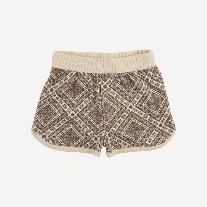 ringer short set | stone bandana | organic cotton jersey