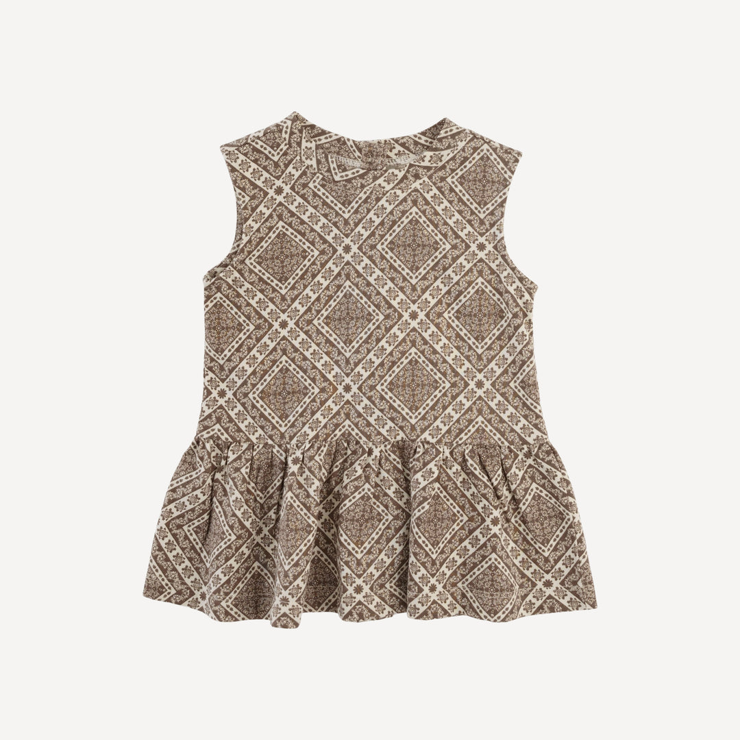 sleeveless kate top | stone bandana | organic cotton jersey