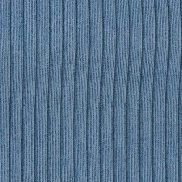 long sleeve football set | stone blue | organic cotton wide rib