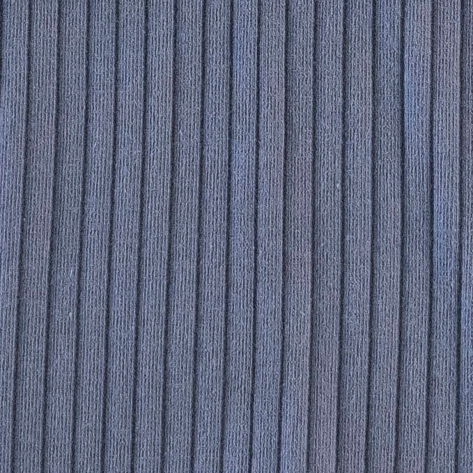 crib sheet | stone blue | organic cotton wide rib