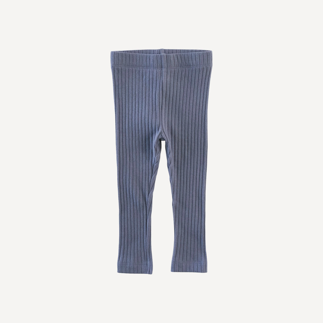 long sleeve ballerina top + legging set | blue rain cloud | organic cotton interlock