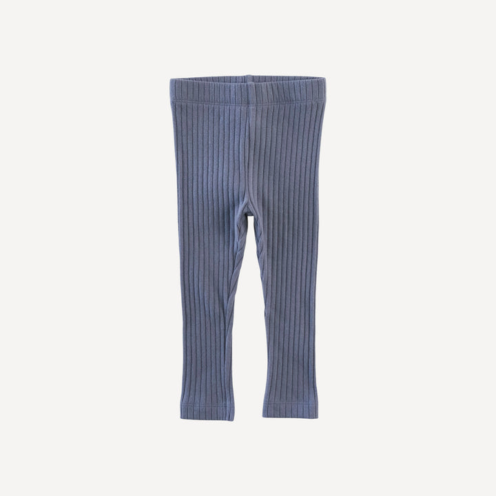 long sleeve ballerina top + legging set | blue rain cloud | organic cotton interlock