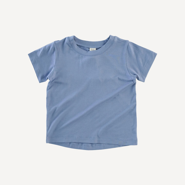 short sleeve essential boxy tee | stone wash | bamboo
