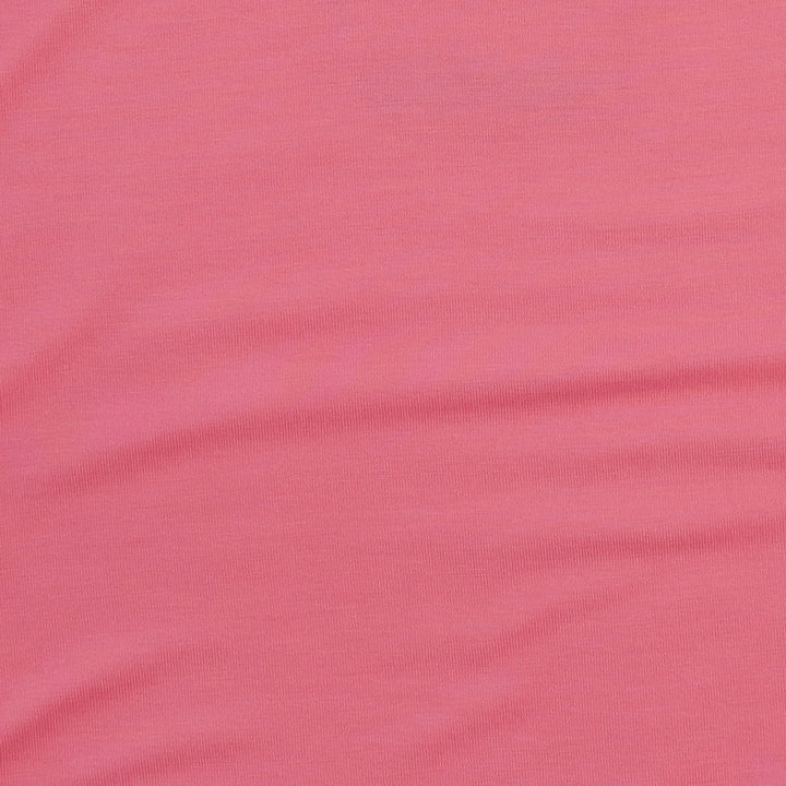 long sleeve two way zipper footie | strawberry pink | bamboo