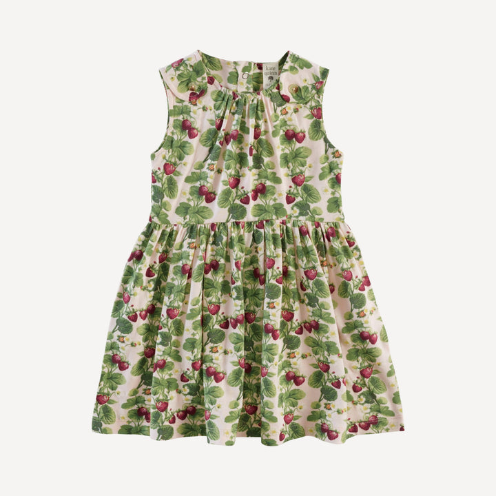 button tab dress | strawberry vine | bamboo