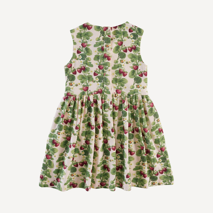 button tab dress | strawberry vine | bamboo
