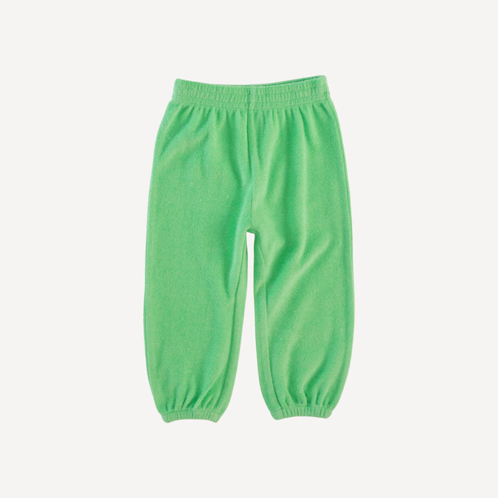 long sleeve  hoodie relaxed jogger set | summer green | organic cotton terry