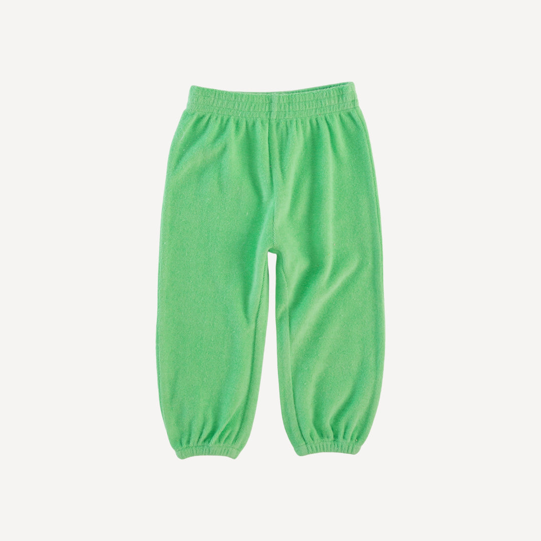 long sleeve hoodie relaxed jogger set | summer green | organic cotton terry