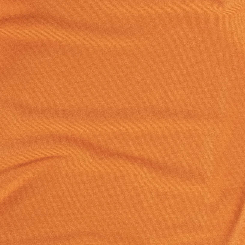 short sleeve double ruffle top | sunset orange | lenzing modal