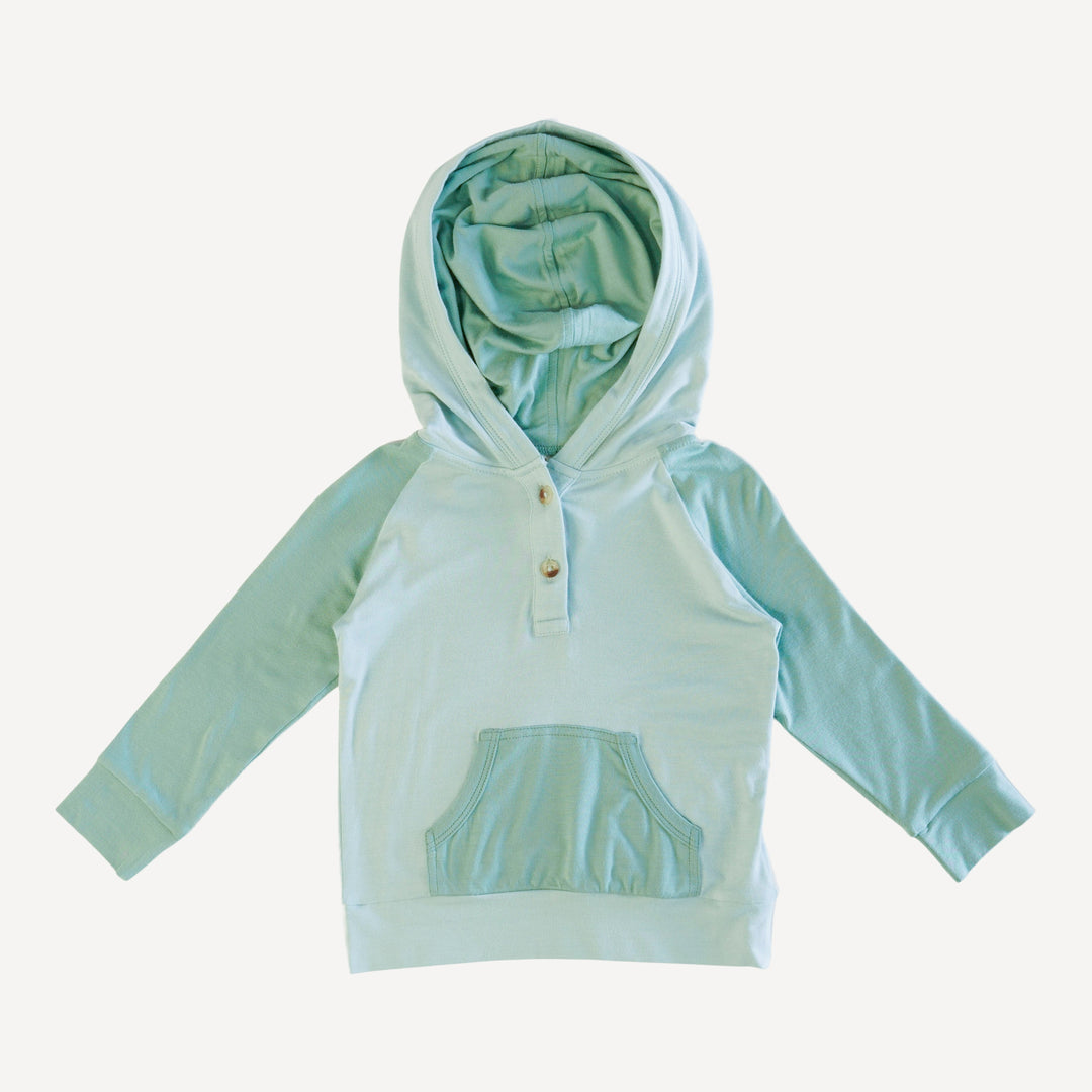 long sleeve raglan henley kanga hoodie | surf spray | bamboo