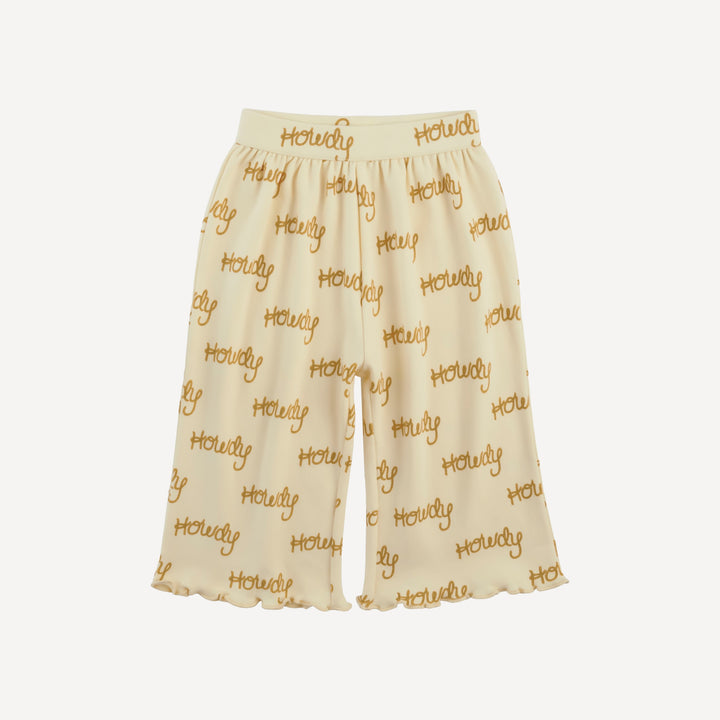 short sleeve jade set | tan howdy | organic cotton interlock