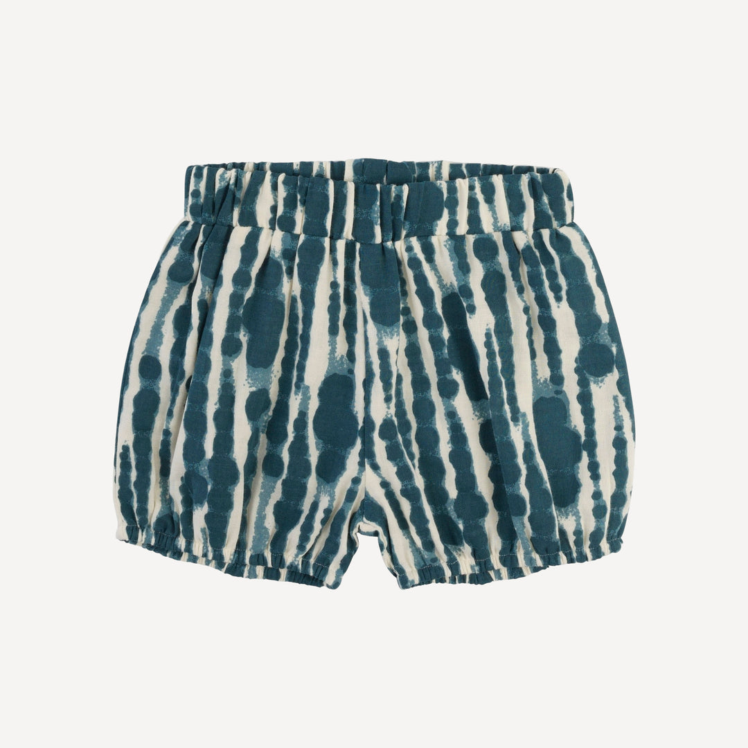 bubble short | tapestry water drops | organic cotton gauze