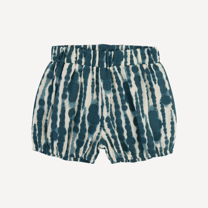 bubble short | tapestry water drops | organic cotton gauze