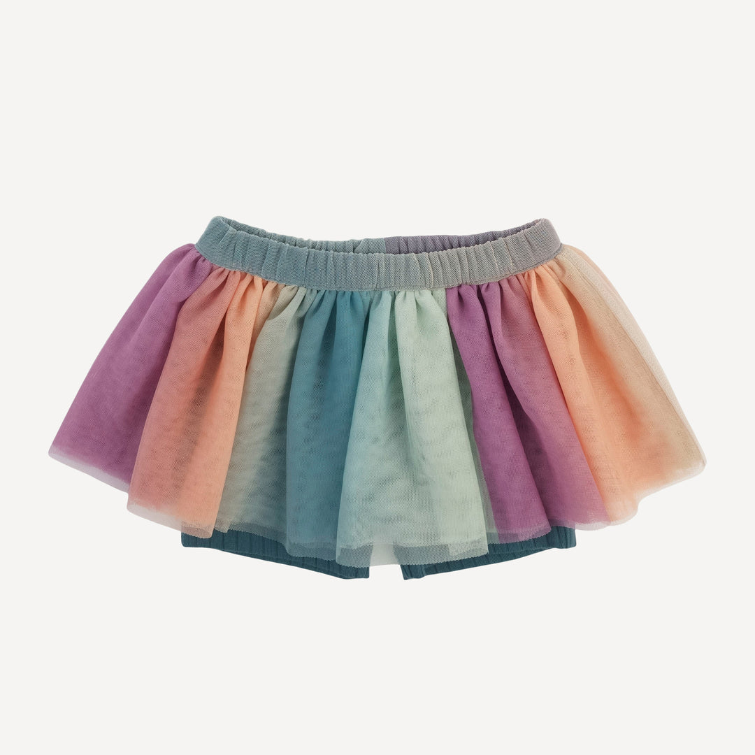 tulle ballerina tutu short | tapestry | organic cotton wide rib