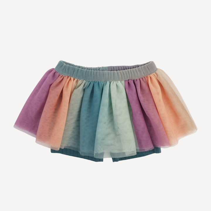 tulle ballerina tutu short | tapestry | organic cotton wide rib