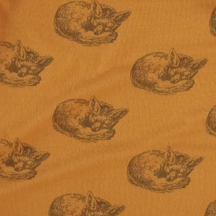 bandana bib | teak sleeping fox | lenzing modal