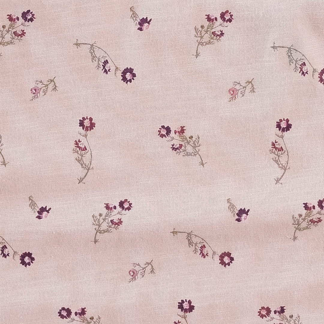 classic single layer blanket | tiny chamomile | organic cotton slub