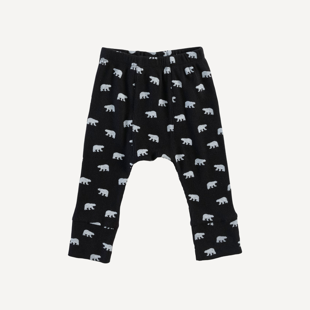 classic panda pant | tiny polar bear | organic cotton thermal