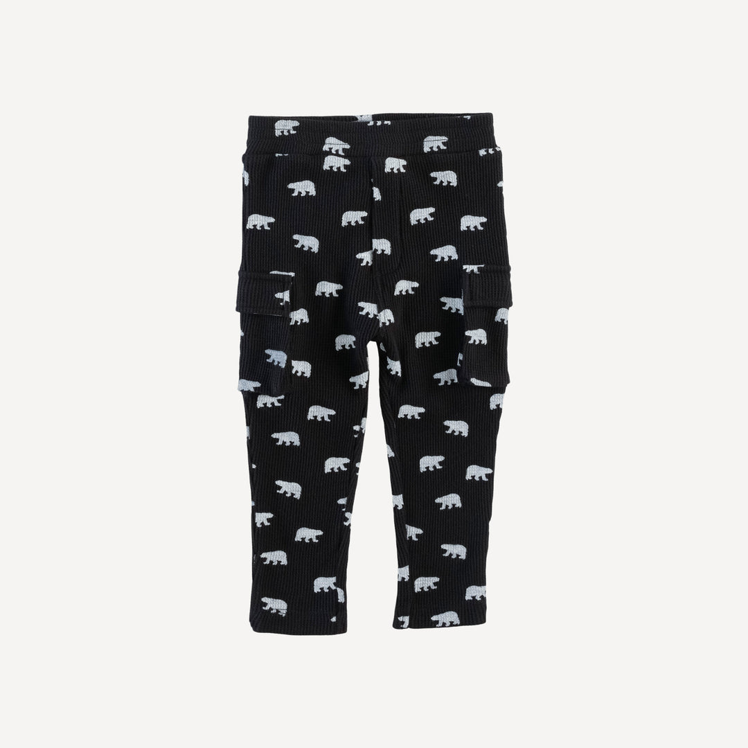 skinny cargo pant | tiny polar bear | organic cotton thermal