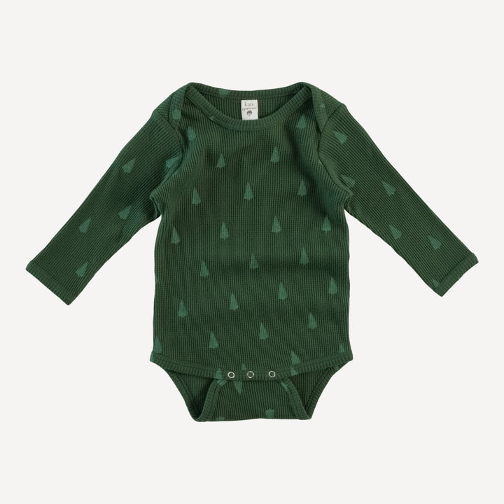 long sleeve lap neck bodysuit | tiny tree | organic cotton thermal