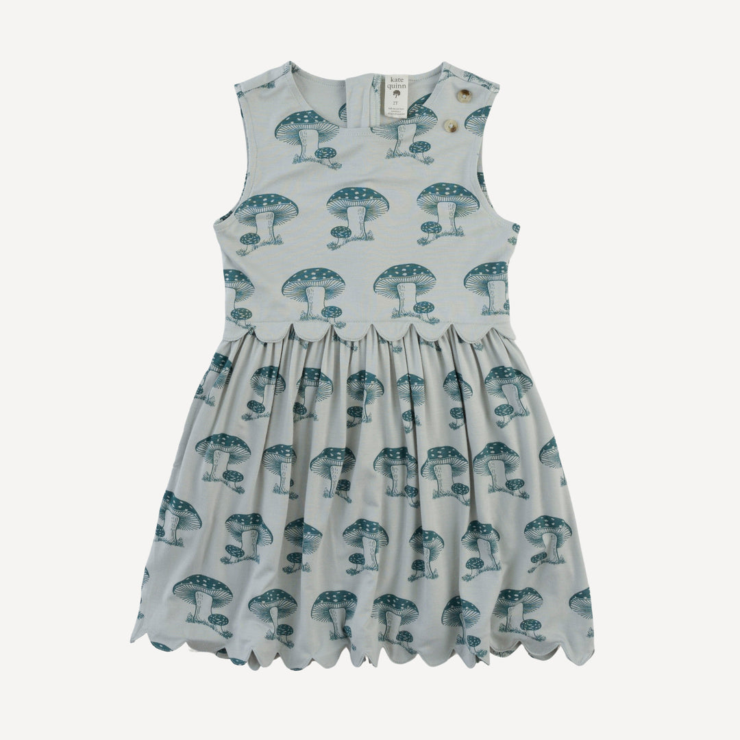 sleeveless scallop dress | trooper toadstool | bamboo