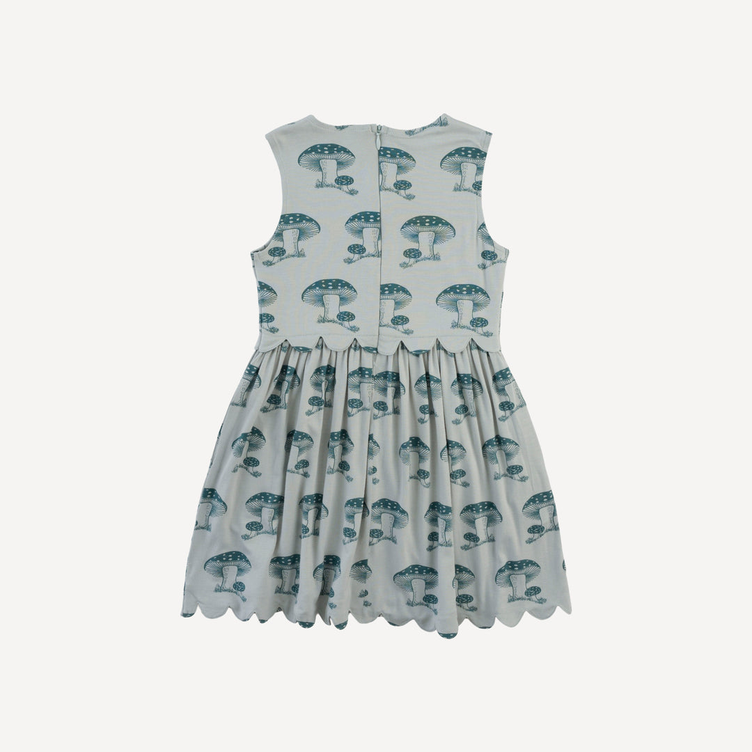 sleeveless scallop dress | trooper toadstool | bamboo
