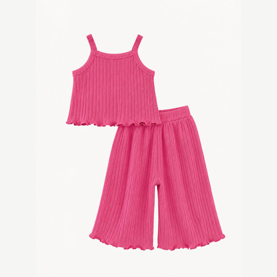 PREORDER jade set | hibiscus | organic cotton wide rib