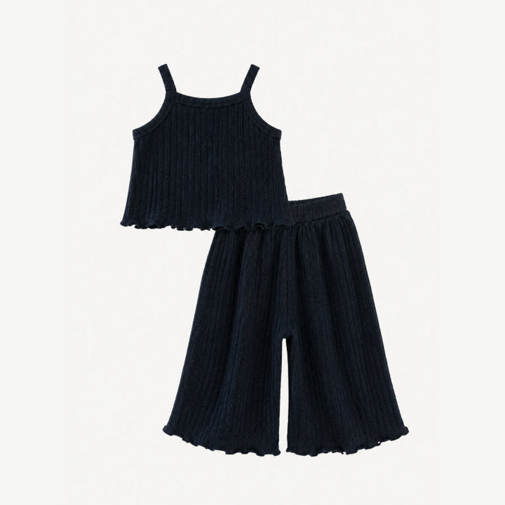 PREORDER jade set | black | organic cotton wide rib
