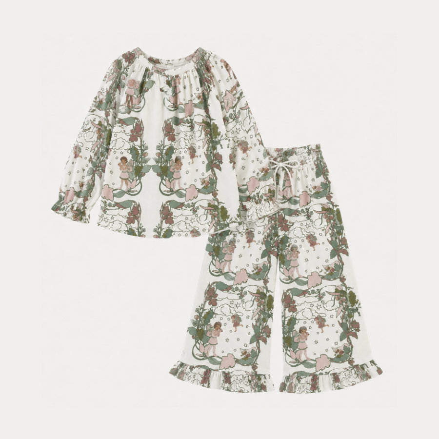 PREORDER long sleeve lively set | mystical fairies | organic cotton interlock