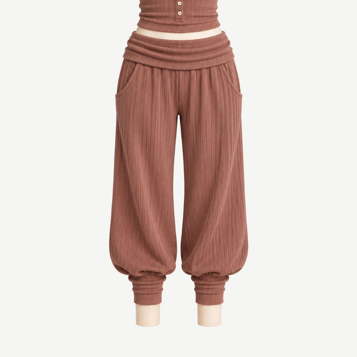 PREORDER womens ashley jogger | patina | organic cotton wide rib