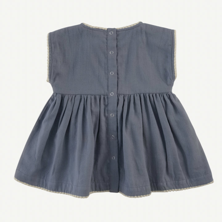 cap sleeve pom pom tunic | citadel | organic cotton gauze