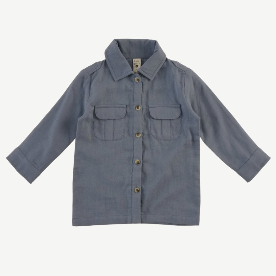 long sleeve military top | citadel | organic cotton gauze