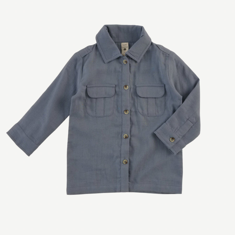 long sleeve military top | citadel | organic cotton gauze