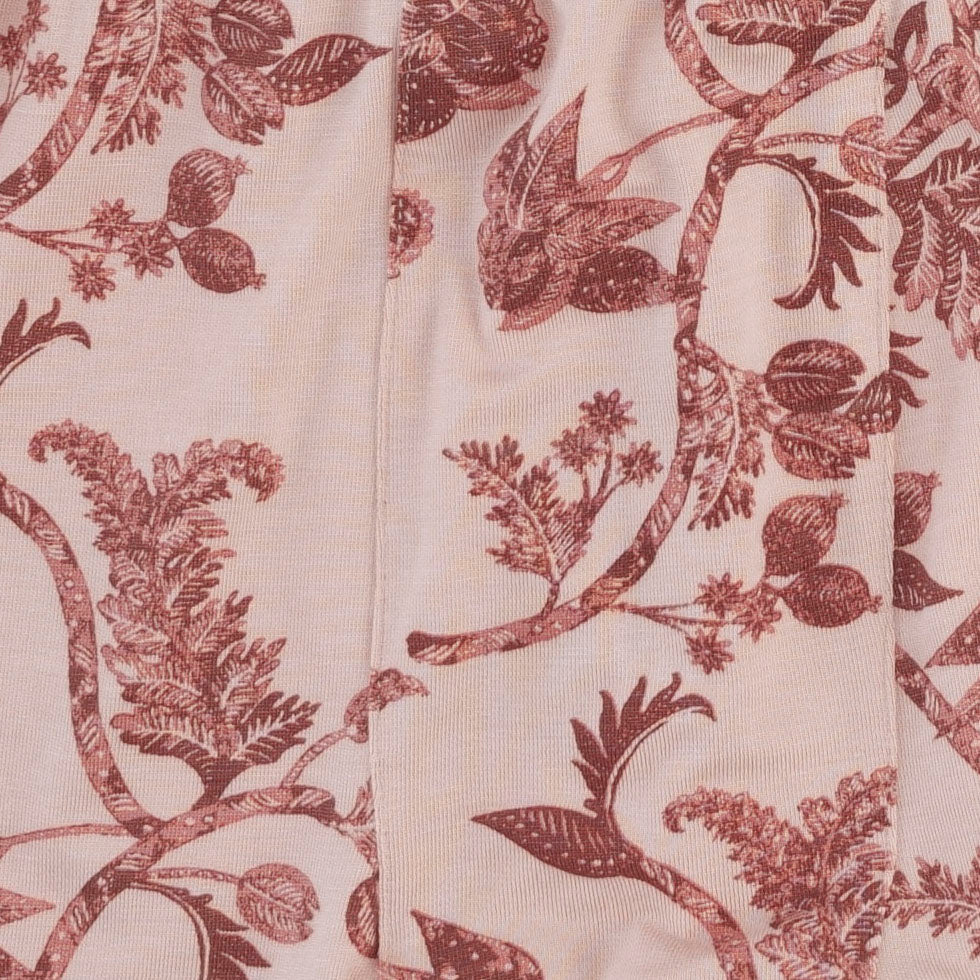 long sleeve vintage ballerina top | villa floral batik | modal