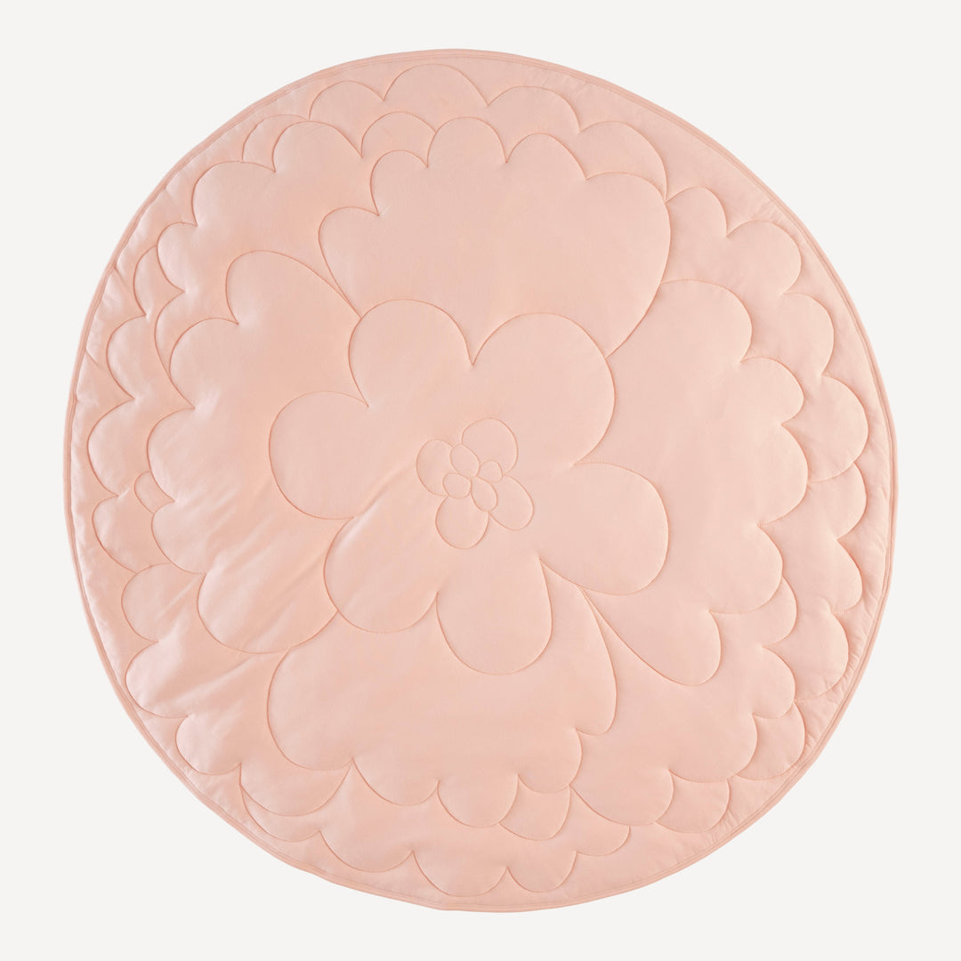 flower quilted mat | villa pink | modal