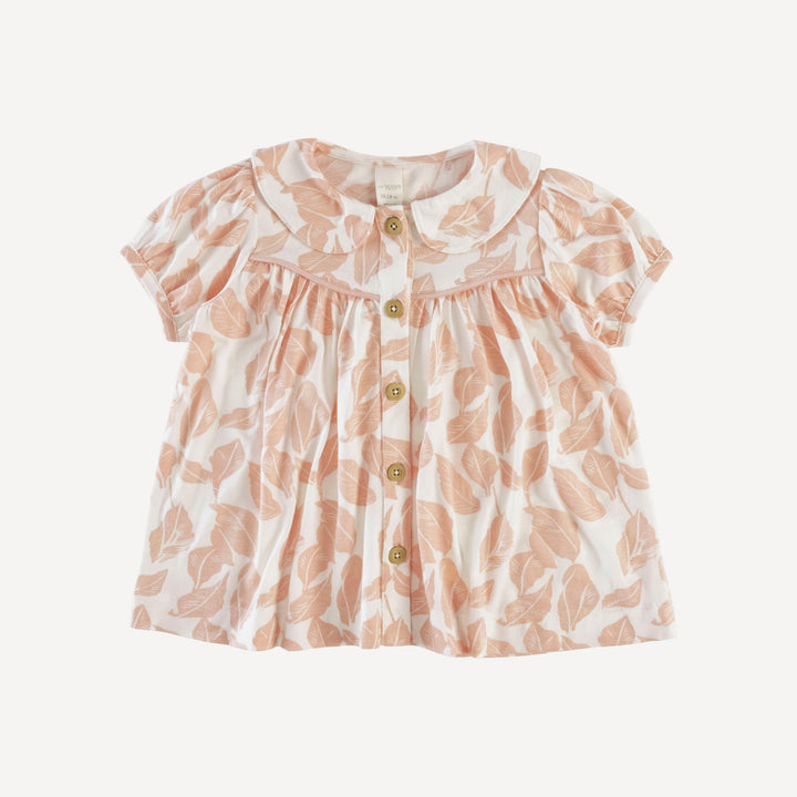 short sleeve cowgirl top | villa woods leaf | modal