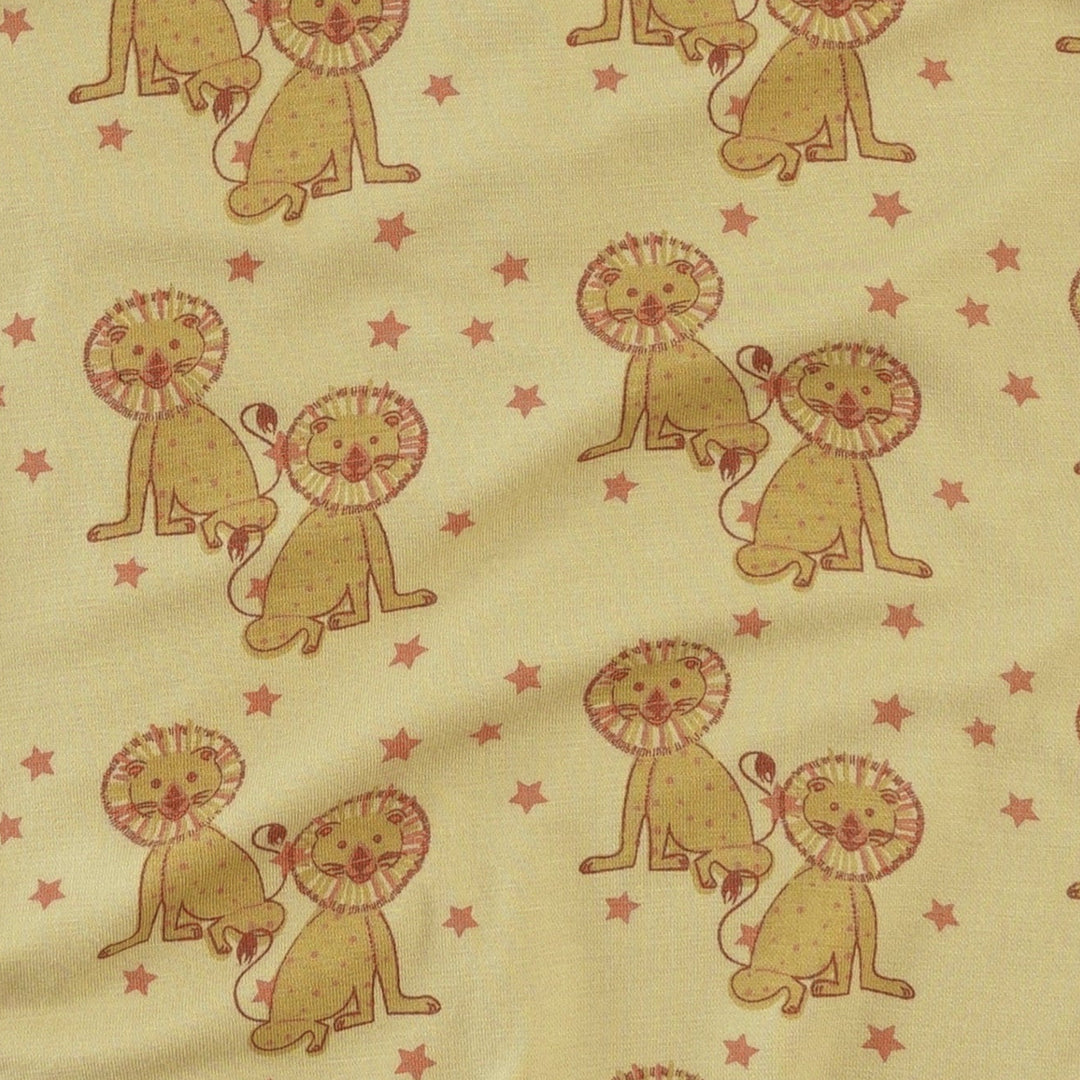 short sleeve ringer tee | vintage lion | bamboo