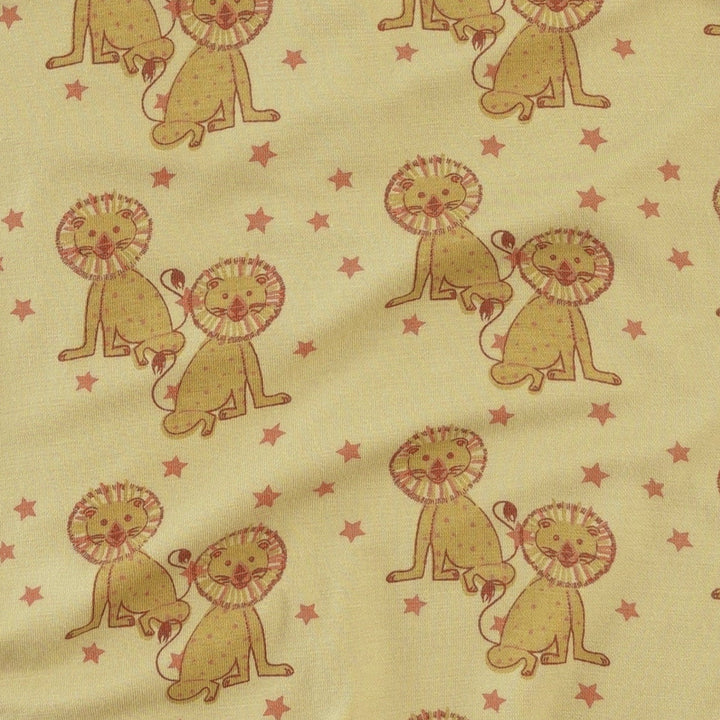 short sleeve ringer tee | vintage lion | bamboo