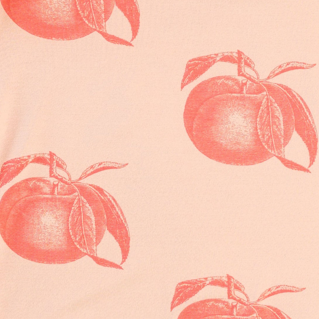 womens retro flutter tee | vintage peaches | bamboo