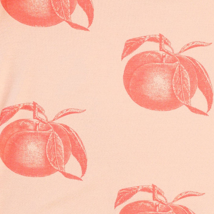womens retro flutter tee | vintage peaches | bamboo
