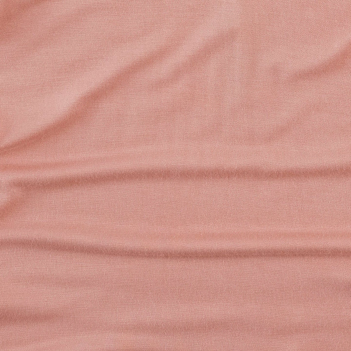long sleeve little ruffle tee | vintage powder | bamboo