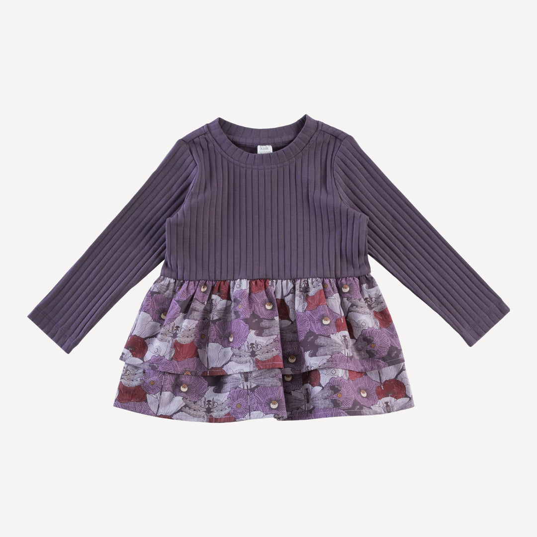 zoe legging set | purple dragonfly | organic cotton
