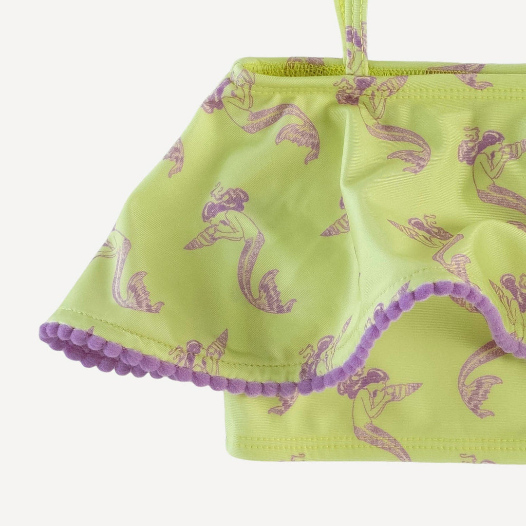 ruffle pom pom bikini swim set | violet mermaid | swim