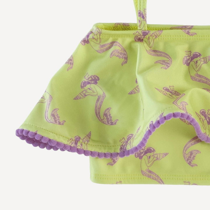 ruffle pom pom bikini swim set | violet mermaid | swim