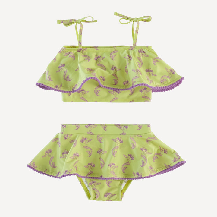 ruffle pom pom bikini swim set | violet mermaid | swim